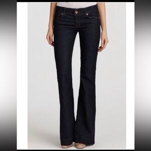 J Brand love story pure 27 long dark jeans wide